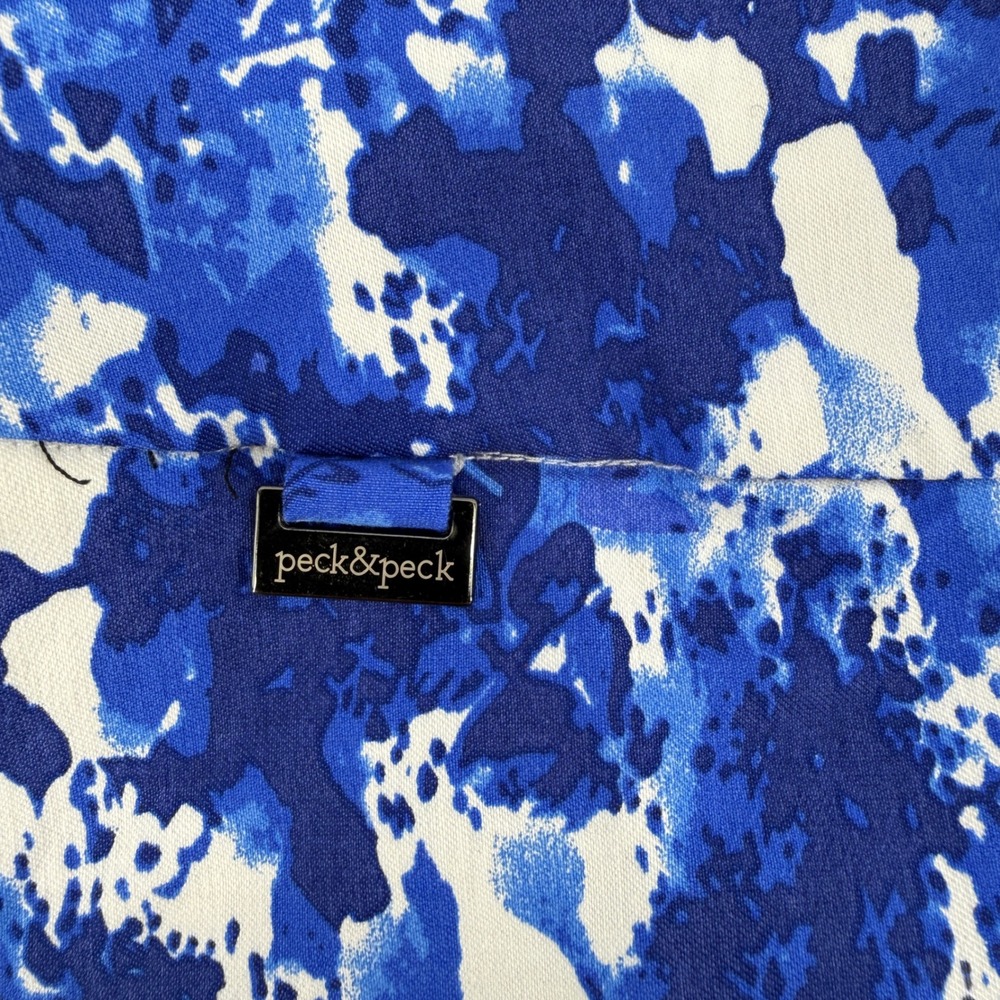 Peck & Peck Womens Blue White Graphic Reef Print Golf Skort Size 6 NWT 70491IST - Picture 2 of 9